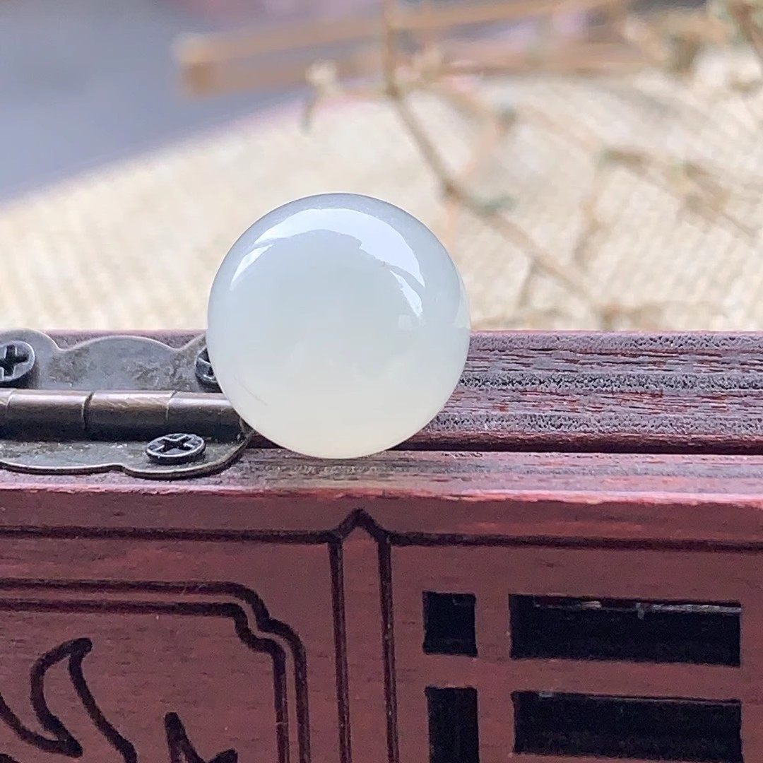 天然缅甸老坑翡翠冰种白冰高冰种圆珠子手串手链单颗散珠玉石配饰,淘宝优惠券,粉丝福利购,淘宝优惠卷