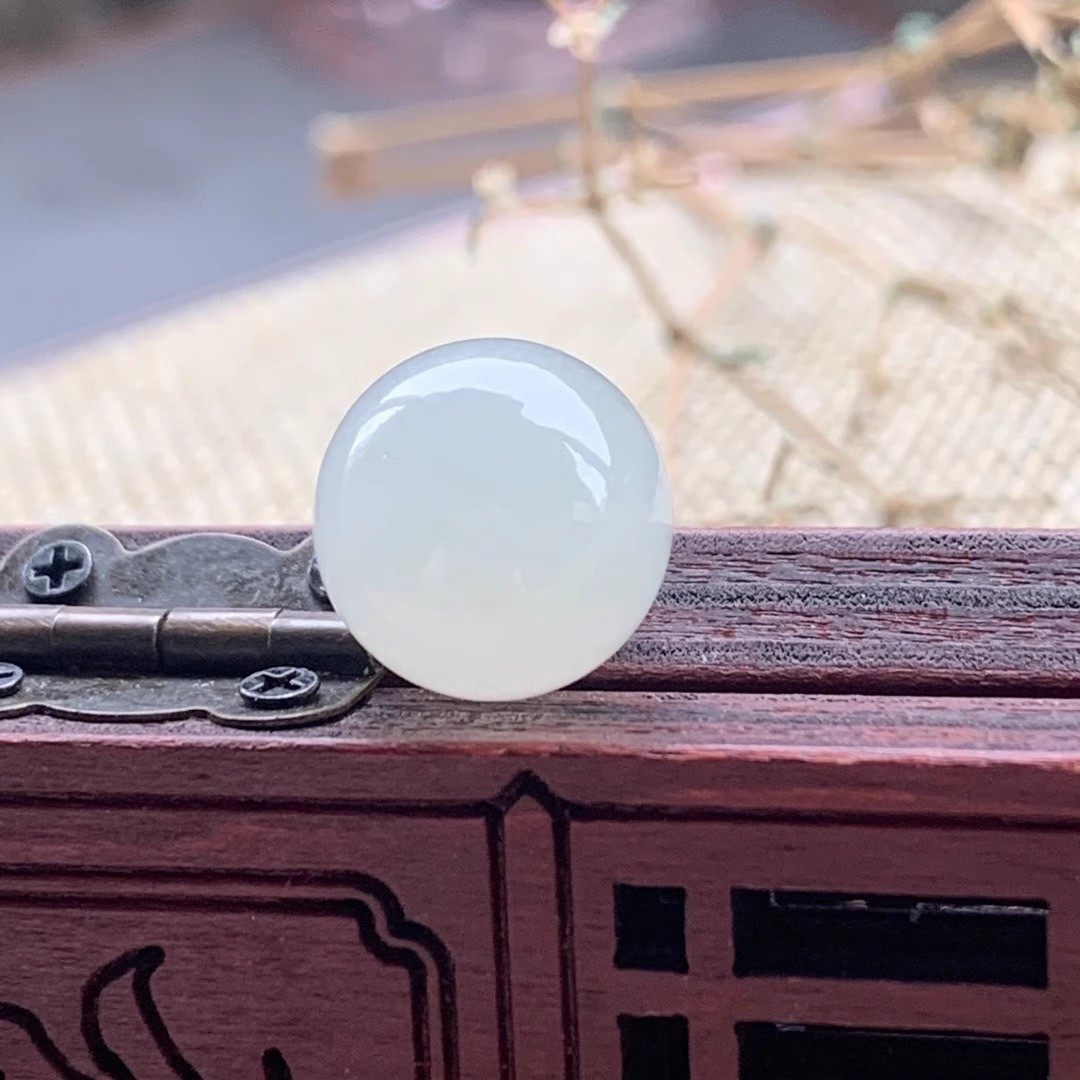 天然缅甸老坑翡翠冰种白冰高冰种圆珠子手串手链单颗散珠玉石配饰,淘宝优惠券,粉丝福利购,淘宝优惠卷