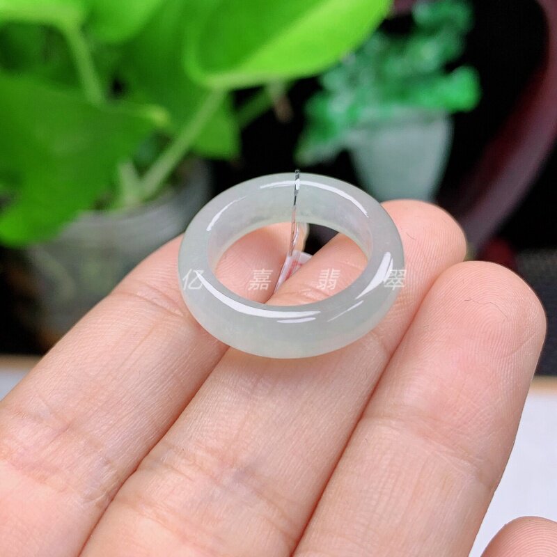 Jade Ice White Ice Jade Ring Ring Bracelet