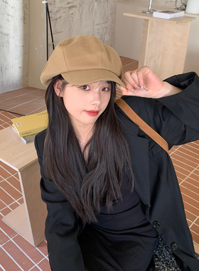 陈奶奶八角帽日系男女秋冬显脸小