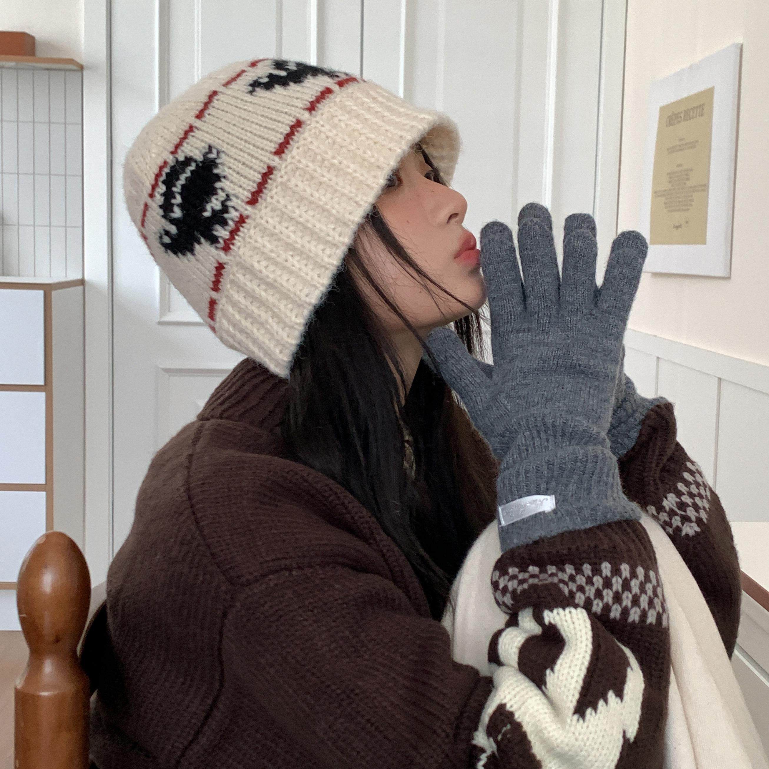 北欧时光~陈奶奶费尔岛风针织渔夫帽时尚百搭显脸小秋冬盆帽子女,淘宝优惠券,粉丝福利购,淘宝优惠卷