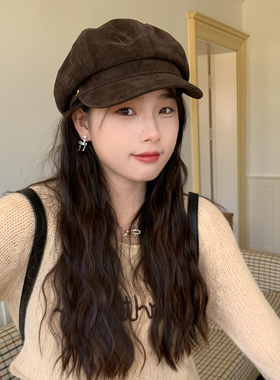 巴黎旧约陈奶奶英伦复古八角帽