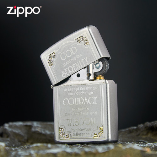 芝宝zippo打火机官方正版美国之宝经典煤油防风警世箴言28458zppo - 图2