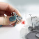 Retro solid transfer fortune seal Pixiu pendant for men and women transfer trendy men's four mythical beasts domineering personality necklace