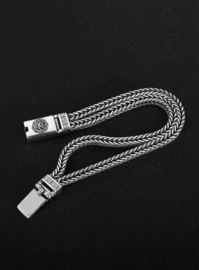 牛年新品925复古泰银朋克手链男