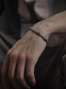 s925复古男士手链泰银情侣