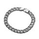 925 silver Cuban collar bracelet men's retro niche Tang grass pattern hip-hop versatile trendy high-end boys' hand jewelry