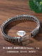 Handmade 925 Intime Silver Dragon Scale Passepartout Bracelet