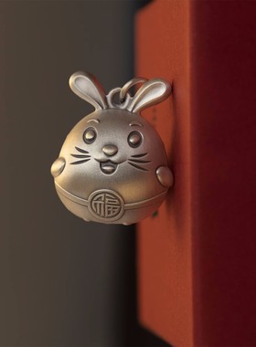 民族风生肖兔纯银吊坠本命年新款