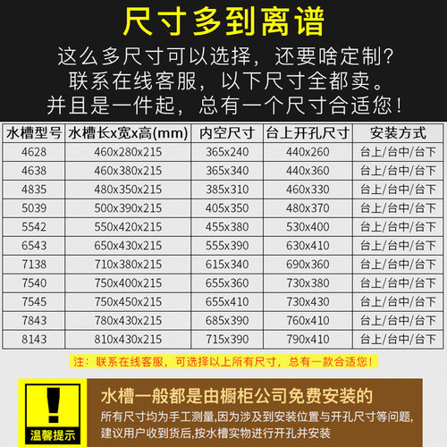 厨房纳米不锈钢手工水槽洗菜盆单槽洗菜池横向窄长型洗碗槽小尺寸-图1