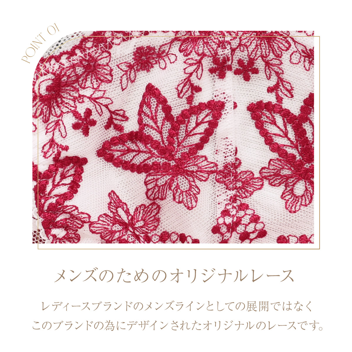 诗萝涵朵FLUUM男士内裤透明蕾丝可爱刺绣日系性感低腰无痕丁字T裤 - 图0