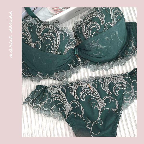 日本NARUE内裤女柔软弹力日系蕾丝边刺绣可爱优雅性感低腰丁字T裤 - 图0