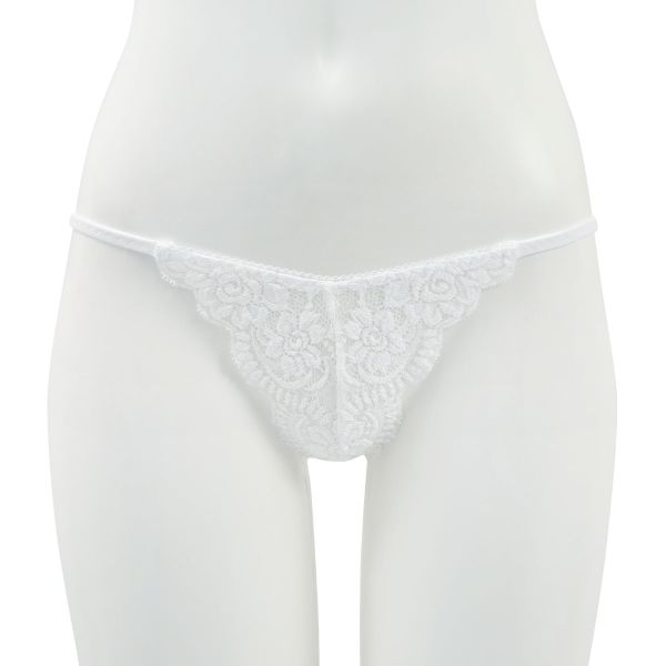诗萝涵朵SHIROHATO丁字裤女日本制性感刺绣蕾丝细带诱惑低腰内裤 - 图2