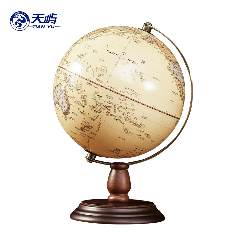 [Tianyu] Sisi -style retro globe, light luxury high -end official flagship store 3D bump and three -dimensional suspended relief small antique bookstore desktop desktop lights