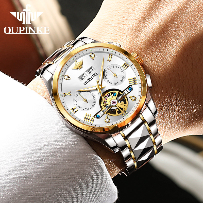 瑞士正品绿水鬼男士全自动机械表 aesop伊索翠清国产腕表