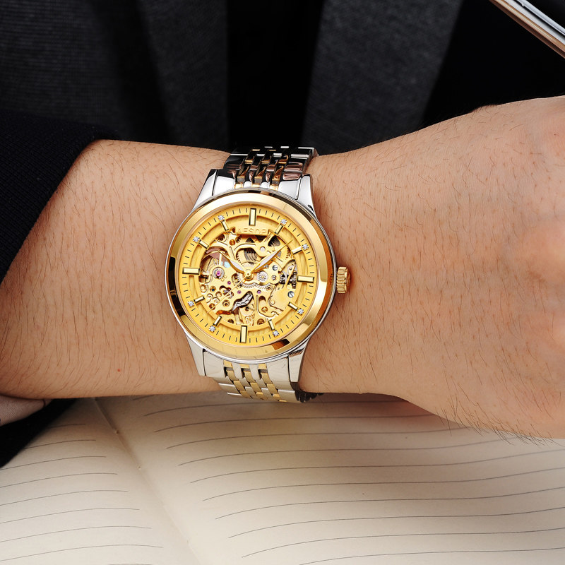 免费刻字伊索正品情侣一对机械表 aesop伊索翠清国产腕表