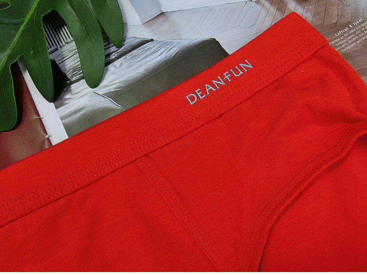 2条价 蝶安芬男士中腰大红色纯棉三角内裤男生喜庆本命年透气裤头,淘宝优惠券,粉丝福利购,淘宝优惠卷