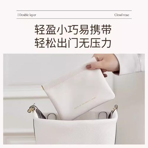 自动闭合紧口收纳包耳机数据线随身袋充电器充电宝弹片便携收纳袋 - 图0