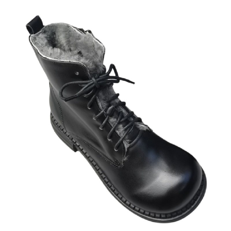 羊皮毛一体女鞋外贸真皮纯羊毛翘大头宽版东北大棉马丁靴防滑冬季,淘宝优惠券,粉丝福利购,淘宝优惠卷