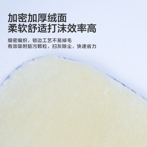 亿力洗车手套海绵块擦车去污汽车洗车工具纤维绒布面专用吸水巾 - 图1