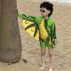 Boys Swimsuit 2026 One-piece Sunscreen Long Sleeve Dinosaur Cute Cartoon Children Hot Spring Swimsuit Swimwear Vacation