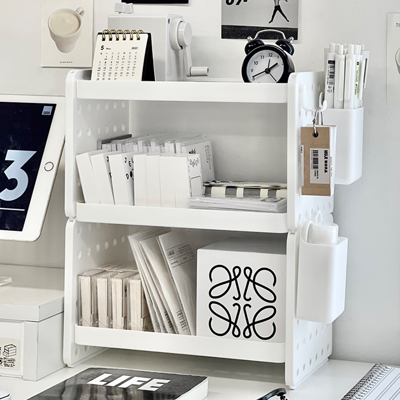 Desktop storage rack hole storage rack