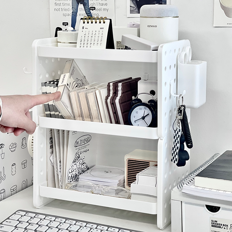 Desktop storage rack hole storage rack