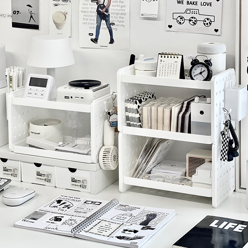 Desktop storage rack hole storage rack