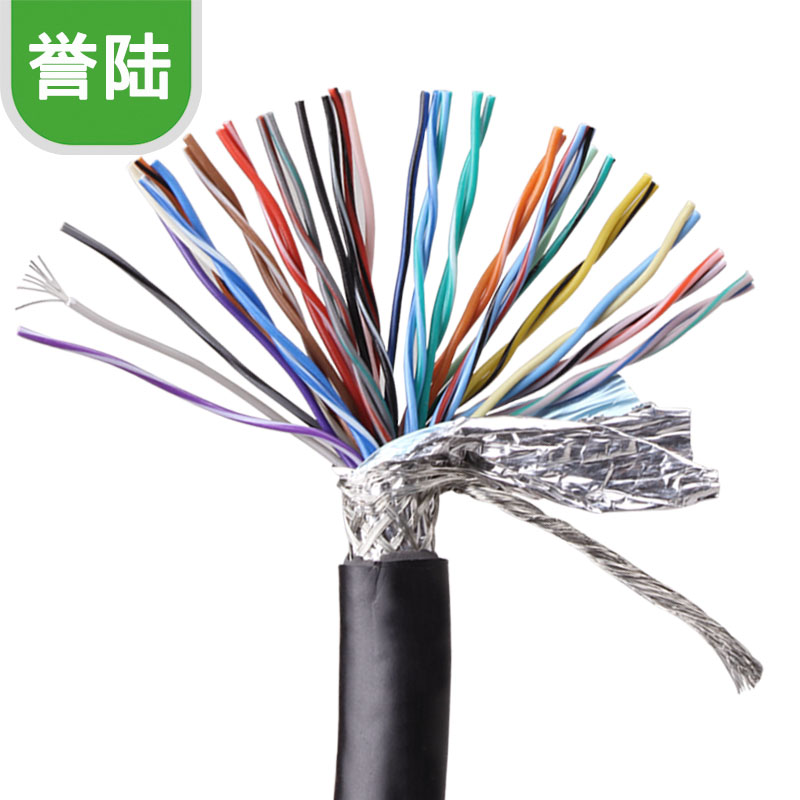 DB37芯屏蔽数据线 DB37连接线信号电缆 37P双绞屏蔽线37芯线26AWG-图0