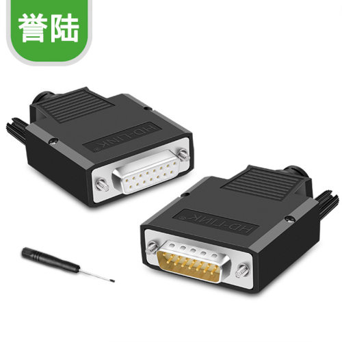 免焊DB15 免焊接 并口 2排15针孔接头 DB15公 母头 接线柱 转接板 - 图0