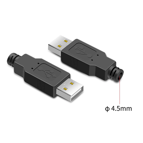 Стандартная четырехклассная USB Собственная сварная сварная сварка USB USB -тип мужской головки с пластиковой оболочкой