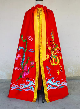龙凤披风神像衣服观音菩萨斗篷佛袍泰山奶奶凤袍佛像刺绣佛衣关公