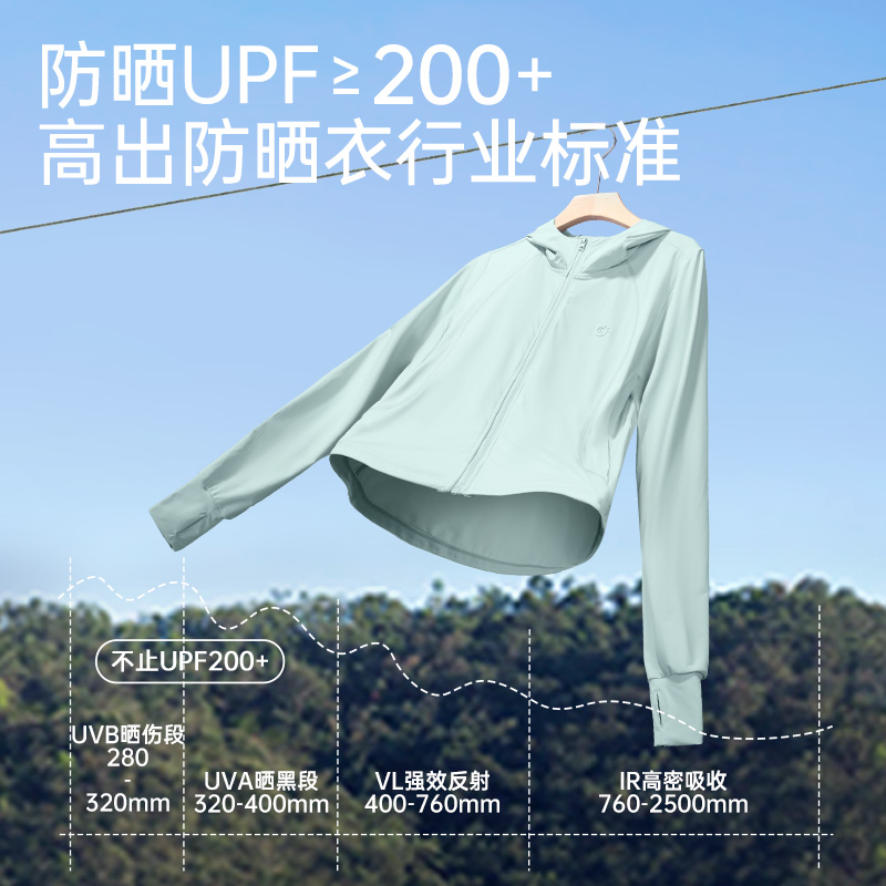 探拓户外修身防晒衣女款夏季2024新款冰丝凉感UPF200专业防紫外线 - 图0