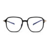 Korean retro multi-sided black frame glasses for women with round faces, casual