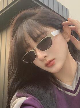 大脸金边新款双梁墨镜时髦复古
