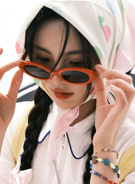 女夏季防晒遮阳椭圆太阳镜高级感