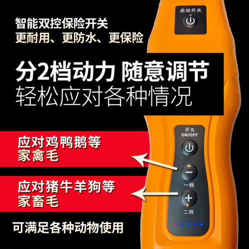鑫力保拔毛神器鸡毛鸭毛家禽商用扒去除杀鸭子猪电动拨防水脱毛机 - 图1