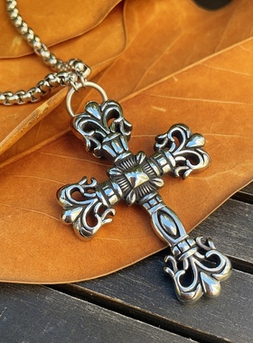 李羲城同款十字架克罗心吊坠项链