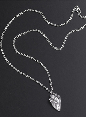 白日梦我周翊然同款钛钢石头项链