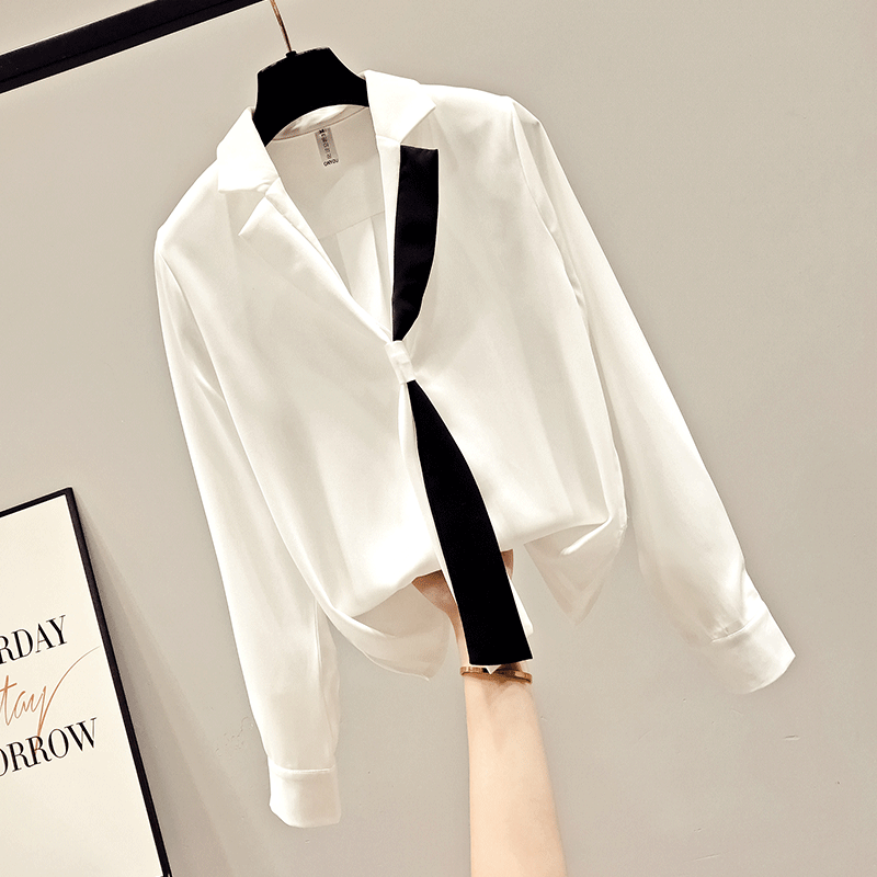 秋装2020年新款设计感小众女士雪纺 saronala莎欧娜拉衬衫