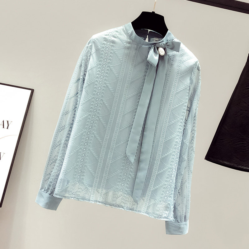 2020年新款夏季女装雪纺蕾丝衬衫 saronala莎欧娜拉蕾丝衫/雪纺衫
