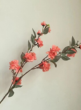 仿真山茶花野山茶花假花花束复古客厅摆件装饰新中式古风拍照道具