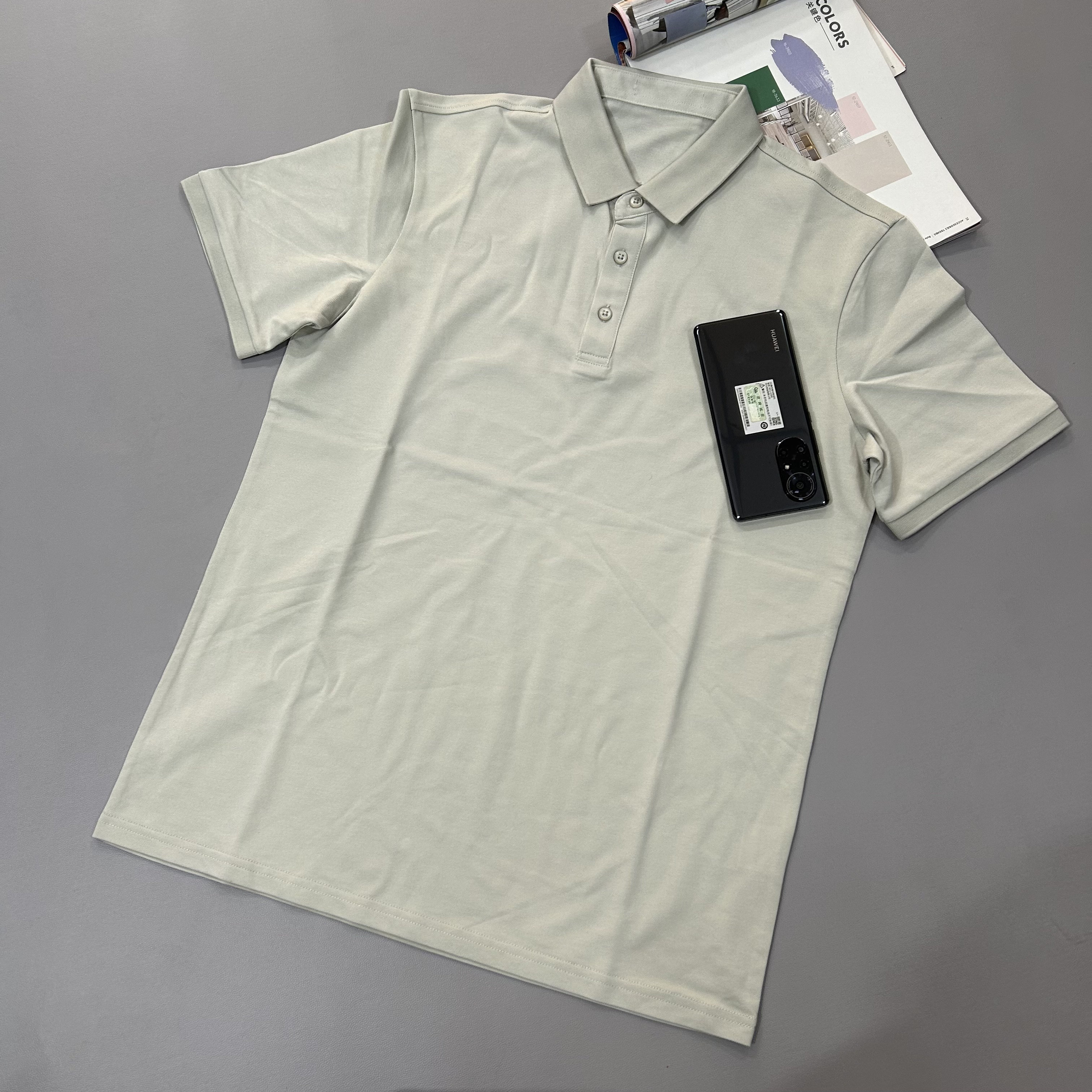 Spring and summer men's polo shirts are cool and moisture-wicking sports and casual T-shirts that are skin-friendly and not stuffy