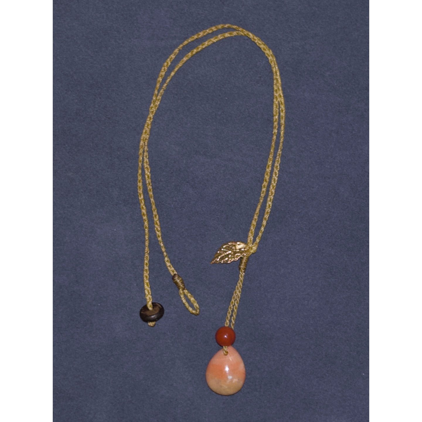 playdate新中式古典色系·圆润玉石·南红复古芥末黄·编绳项链,淘宝优惠券,粉丝福利购,淘宝优惠卷