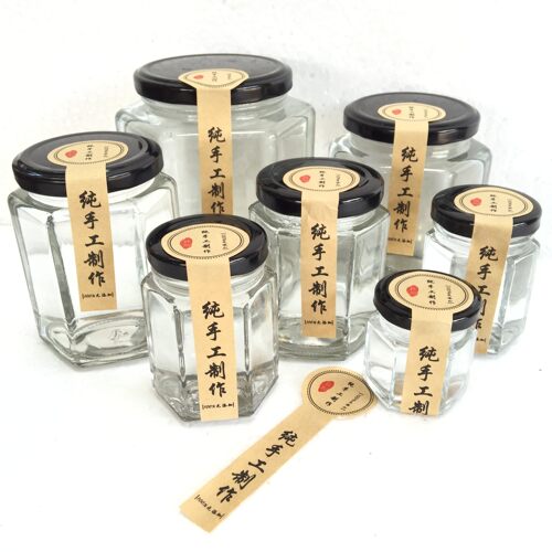 包邮玻璃罐带盖食品级六棱果酱辣椒酱密封罐蜂蜜柠檬膏六角玻璃瓶 - 图3