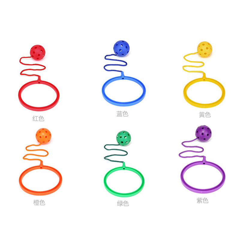 台湾isport脚环儿童带绳脚环跳跳球蹦蹦球活力弹跳球健身趣味玩具 - 图2