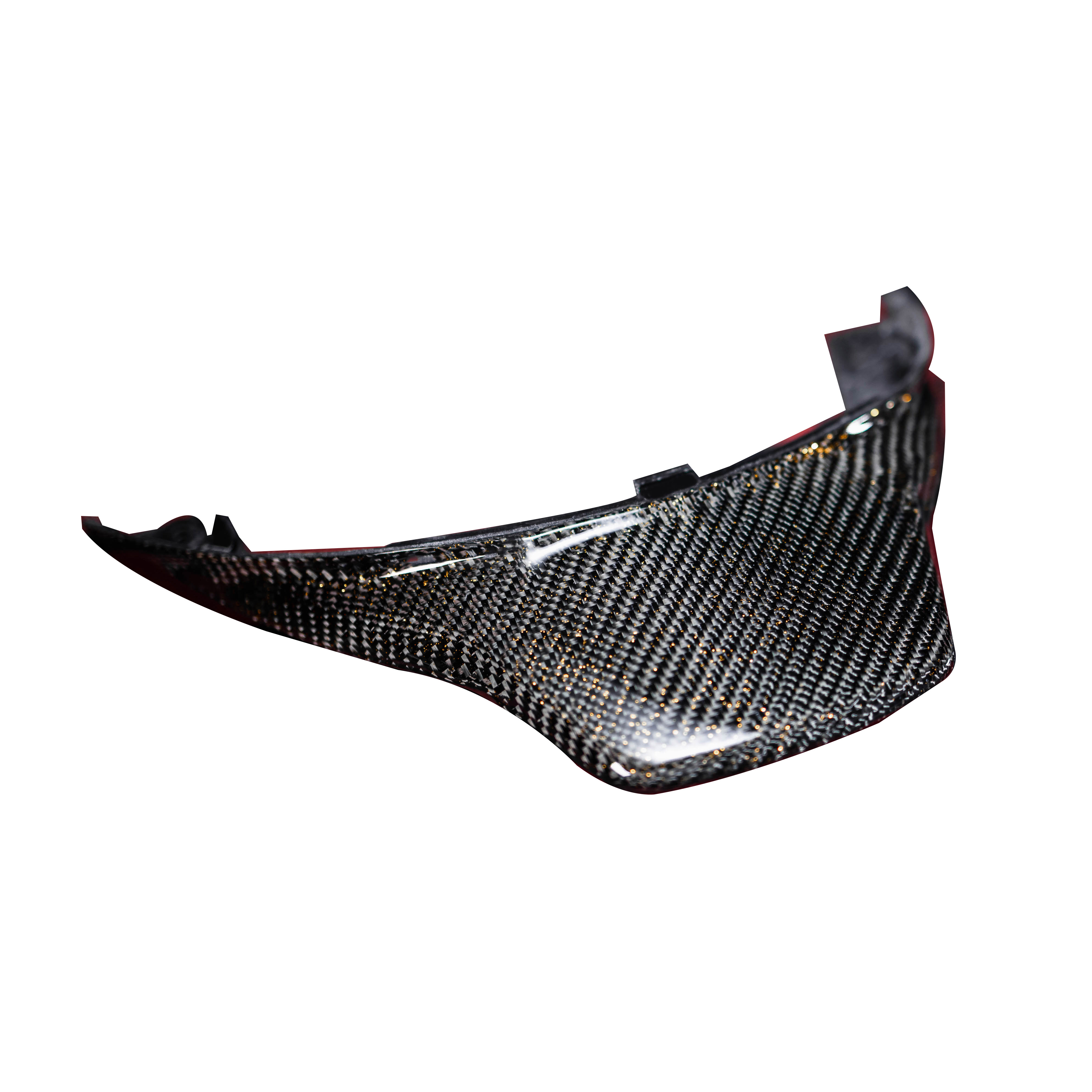 九号电动车E100/E200P/E80c/E90改装斜纹金粉碳纤维尾翼黑件PP件 - 图3