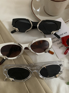 2025新款复古蛇形猫眼墨镜女款夏