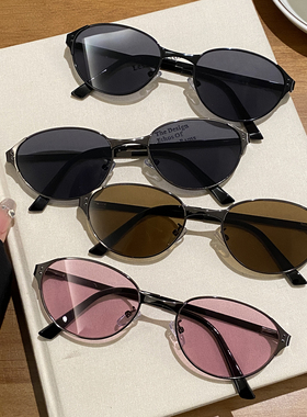 欧美风复古辣妹全框墨镜女高级感