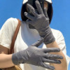 Summer electric car driving ice silk sun protection gloves for women riding sunshade touch screen anti-UV thin and breathable